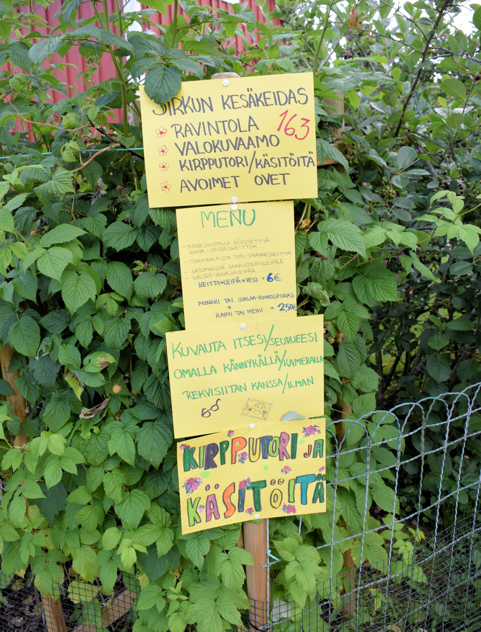 Puutarhapäivän ohjelmaa.